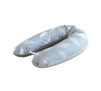 LOOLAY Coussin de Grossesse - Coussin d’Allaitement 170 cm - Coussin latéral 100% Coton - avec Housse en Minky Amovible - Coussin Ergonomique pour Dormir Pendant la Grossesse
