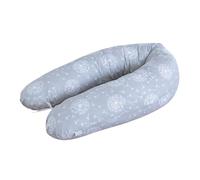 LOOLAY Coussin de Grossesse - Coussin d'allaitement 170 cm - Coussin pour Dormir sur Le côté 100% Coton - avec Housse Amovible - Coussin de Grossesse pour Dormir (Gris Pustule)