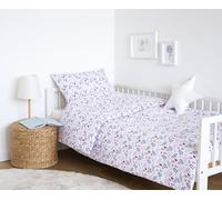 LOOLAY Parures de lit Coton 2 pièces - Ensemble literie Enfant avec Housse de Couette 110x125 cm et taie d’Oreiller 35x55 cm - avec Fermeture éclair - Respirant, Doux pour la Peau