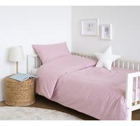 LOOLAY Parures de lit Coton 2 pièces - Ensemble literie Enfant avec Housse de Couette 110x125 cm et taie d’Oreiller 35x55 cm - avec Fermeture éclair - Respirant, Doux pour la Peau