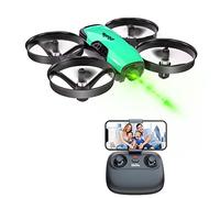 Loolinn | Drone avec Caméra pour Enfant Cadeau - Mini Drone Quadricoptère Télécommandé avec Caméra Réglable, Vol Sécurisé, Deux Batteries / C0 (Cadeaux pour Garçons et Filles)
