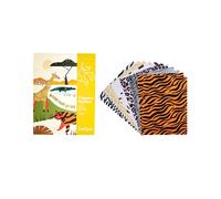 LOOLIPO - FEUTRINE IMPRIMÉE 1 MM - ANIMAL - 12 coupons - 24 x 30 cm - Matières à travailler - Feutrine - Loisir créatif - Activité manuelle - L173012