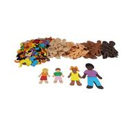 LOOLIPO - GOMMETTES EN MOUSSE - FAMILLE DU MONDE - 237 pièces - ø 1,6 - 14 cm - Gommettes - Loisir créatif - Activité manuelle - L824237