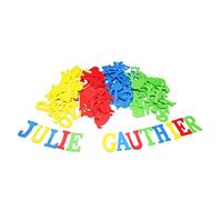 LOOLIPO - GOMMETTES EN MOUSSE - LETTRES - 130 gommettes - ø 3 cm - Gommettes - Loisir créatif - Activité manuelle - L816000