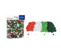 LOOLIPO - PETITS POMPONS - NOËL - 1000 pompons - ø 1 cm - Matériels créatifs - Pompons - Loisir créatif - Activité manuelle - L791000