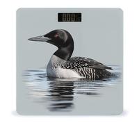 Loon Nature - Balance à oiseaux pour poids corporel avec écran LCD de haute précision, tendance, robuste, en verre trempé, facile à lire, pour un usage quotidien de 181,4 kg