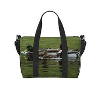 (Loon Nature Bird) Sac de voyage imperméable et léger - Grand bagage à main pour voyages de 3 à 5 jours | Voyage en avion, sport, week-end | Homme et femme (lot de 1), Noir , Taille unique