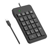 LOONASA Pavé numérique filaire USB C - 23 touches de type C - Version améliorée de 10 touches - Clavier USB de comptabilité financière - Compatible avec ordinateur portable, PC, MacBook, Notebook,