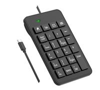 LOONASA Pavé numérique filaire USB C - 23 touches de type C - Version améliorée de 10 touches - Clavier USB de comptabilité financière - Compatible avec ordinateur portable, PC, MacBook, Notebook,