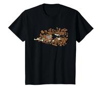 Looney Tunes Acme Doodles Wile E Coyote T-Shirt, Enfant, Noir, 6 Ans