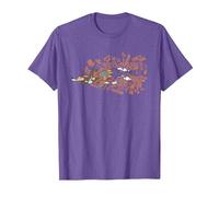 Looney Tunes Acme Doodles Wile E Coyote T-Shirt, Homme, Violet Chiné, 3XL