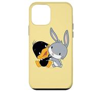 Looney Tunes Bugs and Daffy Chibi Hug Coque pour iPhone 12 Mini