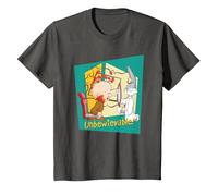 Looney Tunes Bugs and Elmer Unbewievable T-Shirt, Enfant, Asphalte, 4 Ans