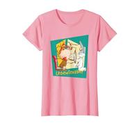 Looney Tunes Bugs and Elmer Unbewievable T-Shirt, Femme, Rose, XL
