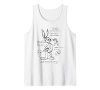Looney Tunes Bugs Bunny Drawing Instruction Line Art Light Débardeur