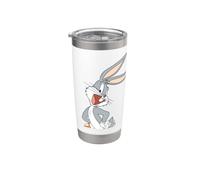 Looney Tunes Bugs Bunny Green Background Gobelet isotherme en acier inoxydable double paroi