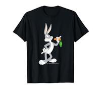Looney Tunes Bugs Bunny Mange Une Carotte T-Shirt, Homme, Noir, L