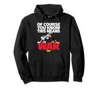 Looney Tunes Bugs Daffy This Means War Sweat à Capuche