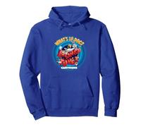 Looney Tunes Cartoons Whats Up Doc Circle Sweat à Capuche, Unisexe pour Adultes, Bleu Royal, L