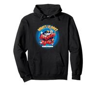 Looney Tunes Cartoons Whats Up Doc Circle Sweat à Capuche, Unisexe pour Adultes, Noir, XL