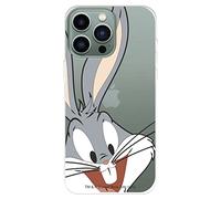 Looney Tunes Coque pour iPhone 14 Pro MAX Officiel Bugs Bunny Silhouette transparente pour protéger votre téléphone portable en silicone souple avec licence officielle Looney Tunes