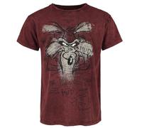 LOONEY TUNES Coyote - Genius Homme T-Shirt Manches Courtes Rouge XL
