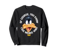 Looney Tunes Daffy Big Head This Means War Sweatshirt