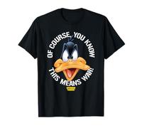 Looney Tunes Daffy Big Head This Means War T-Shirt
