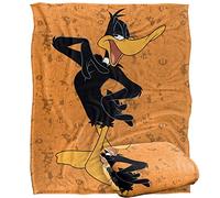 LOONEY TUNES Daffy Duck Character Plaid Ultra Doux au Toucher Soyeux - 152 x 127 cm