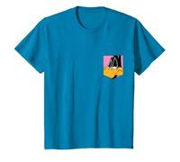 Looney Tunes Daffy Duck Face Faux Pocket T-Shirt