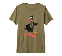 Looney Tunes Daffy Duck Retro Large Pose T-Shirt Haut de Gamme