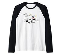 Looney Tunes Dizzy Sylvester and Tweety Manche Raglan