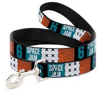 Looney Tunes Laisse pour chien Space Jam 2 numéro 6 blocs Multicolore 1,8 m de long 3,8 cm de large