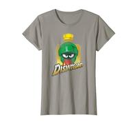 Looney Tunes Marvin Disintegrate T-Shirt, Femme, Ardoise, XS
