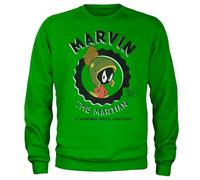 Looney Tunes Officiellement sous Licence Marvin The Martian Sweat-Shirt (Vert), Medium