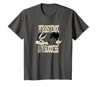 Looney Tunes Persistence T-Shirt, Enfant, Asphalte, 6 Ans