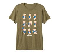 Looney Tunes Porky Pig Character Poses T-Shirt Haut de Gamme