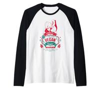 Looney Tunes Porky Pig Christmas Happy Vegan Holiday Manche Raglan