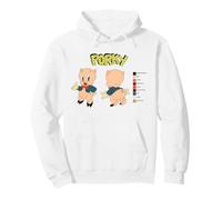Looney Tunes Porky Pig Retro Color Code Sweat à Capuche