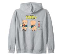 Looney Tunes Porky Pig Retro Color Code Sweat à Capuche