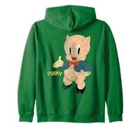 Looney Tunes Porky Pig Retro Large Pose Sweat à Capuche