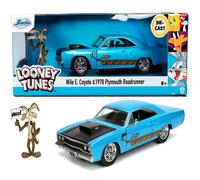 Looney Tunes Roadrunner Plymouth 1970 Voiture + Figurine Coyote Jada Toys