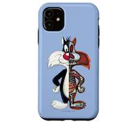 Looney Tunes Slyvester Half Skeleton Coque pour iPhone 11