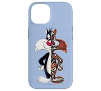 Looney Tunes Slyvester Half Skeleton Coque pour iPhone 14