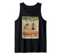Looney Tunes Slyvester Wanted Public Enemy Débardeur