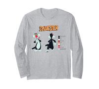 Looney Tunes Sylvester Retro Color Code Manche Longue