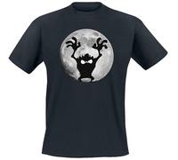 LOONEY TUNES Taz - Full Moon - Moonlight Homme T-Shirt Manches Courtes Noir XL