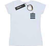 Looney Tunes - "Taz Stripes Faux Pocket" T-shirt pour femme BI26630 (XL) (Blanc)