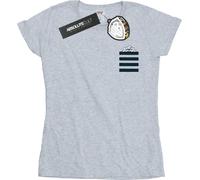 Looney Tunes - "Taz Stripes Faux Pocket" T-shirt pour femme BI26630 (XXL) (Gris)
