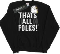 Looney Tunes - "That's All Folks" Sweat-shirt pour femme BI7668 (L) (Noir)